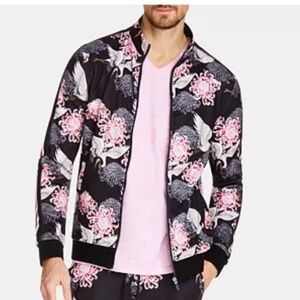 TALLIA SPORT Floral Black Pink Jacket-NWT Mens Large